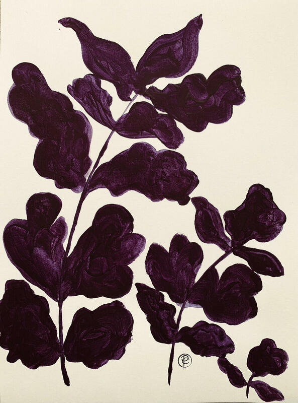 Purple Leaves by Pascale Cumberbatch