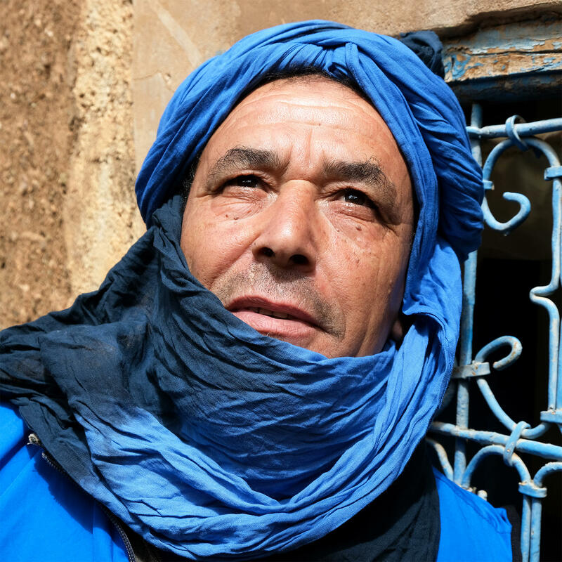 Berber traditions and fashion and their passion for blue are deeply rooted in the high Atlas.