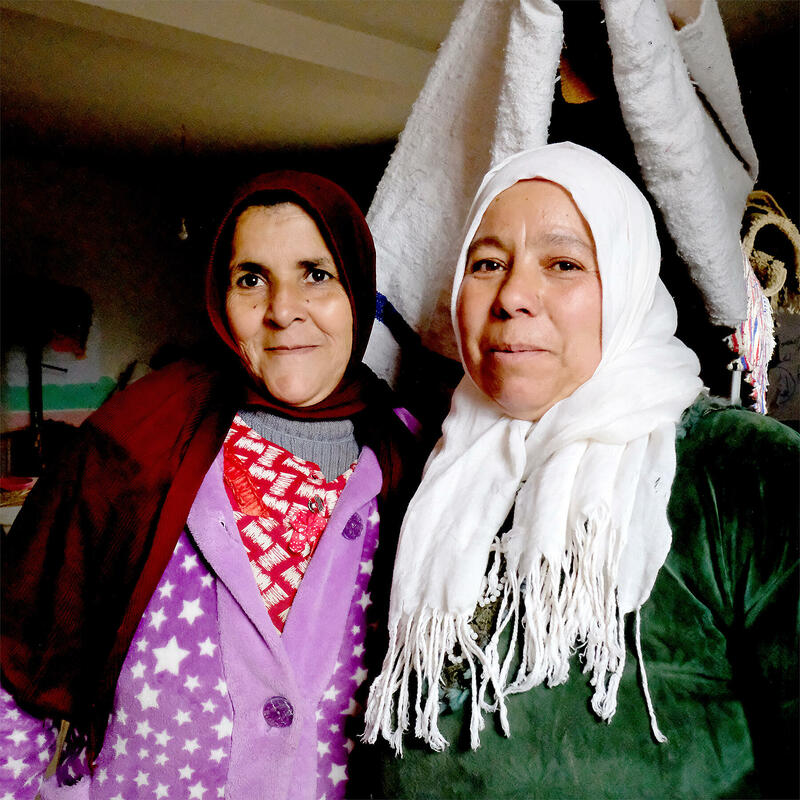 Older Berber women are more approachable than their urban counterparts.