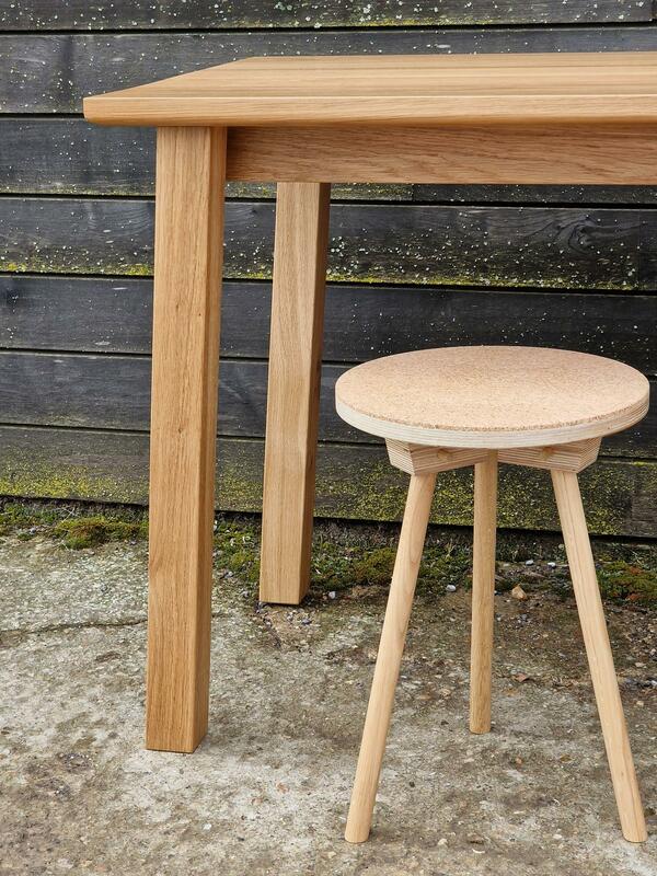Simple Desk - Oak (with Pegg Stool)
