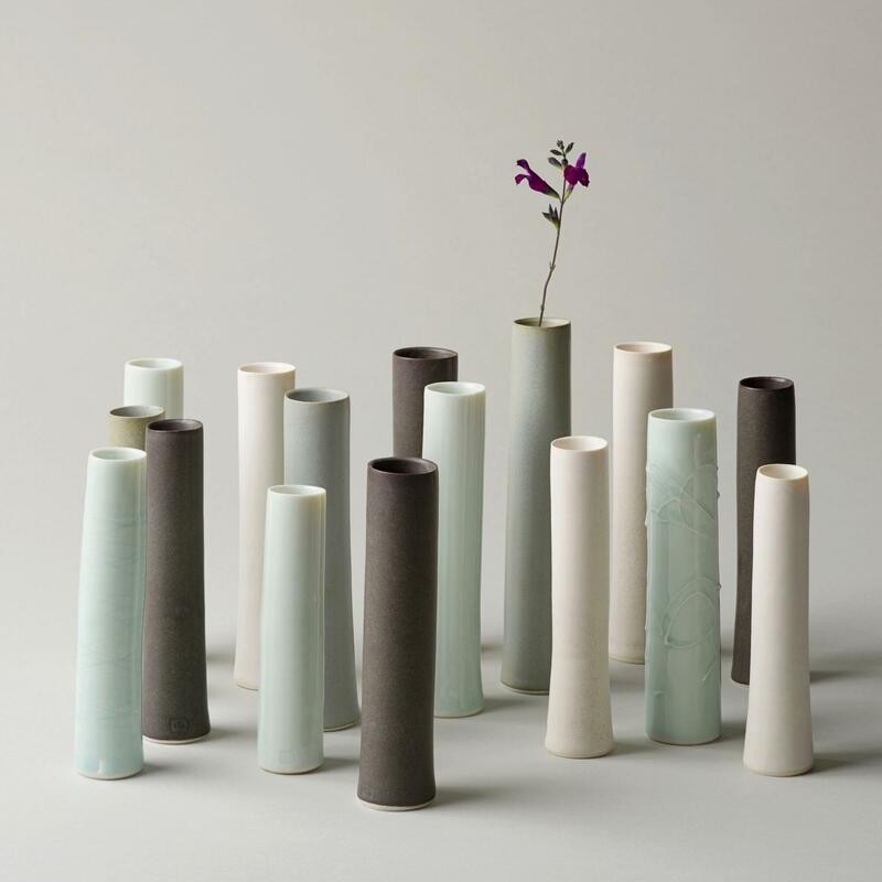 porcelain cylinder vases