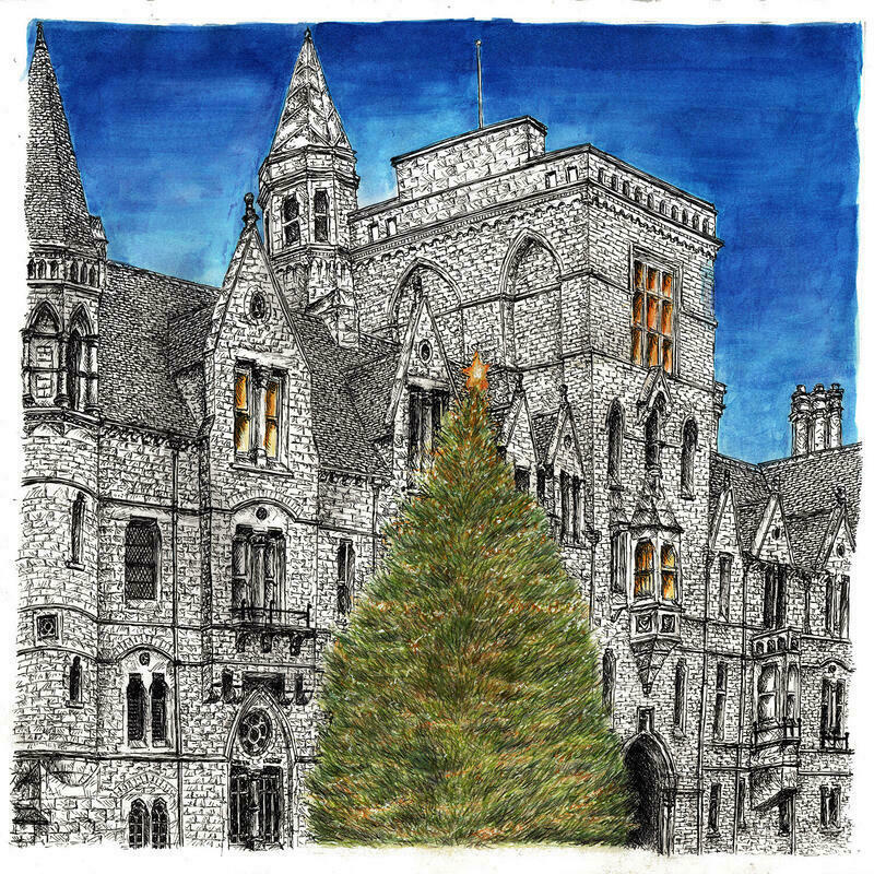 Balliol College at Christmas