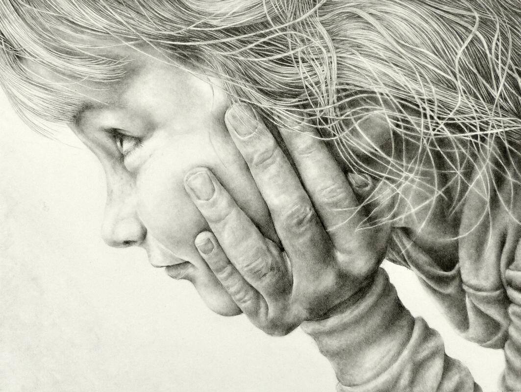 LJ, commissioned work, graphite, selected for SGFA Open 2023