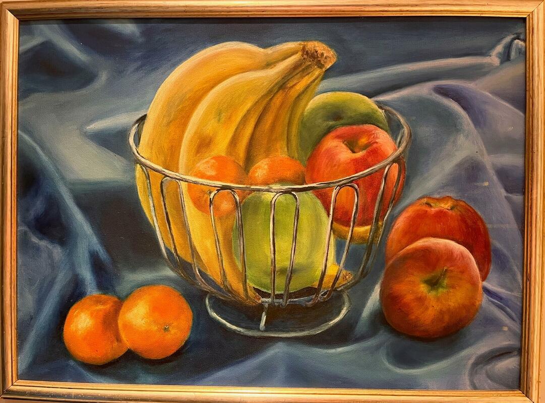 Fruit- Oil on canvas 40 X 56cm