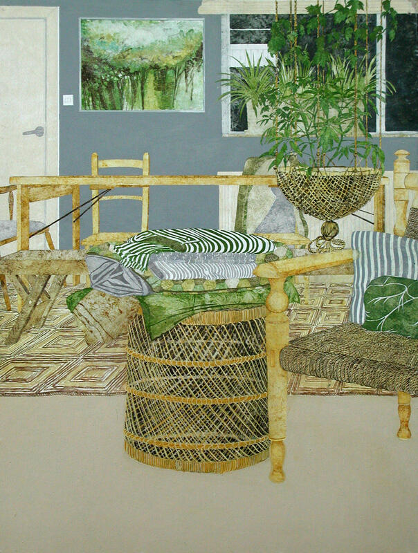 Wendy Skinner Smith sitting room Friars Entry oil on board