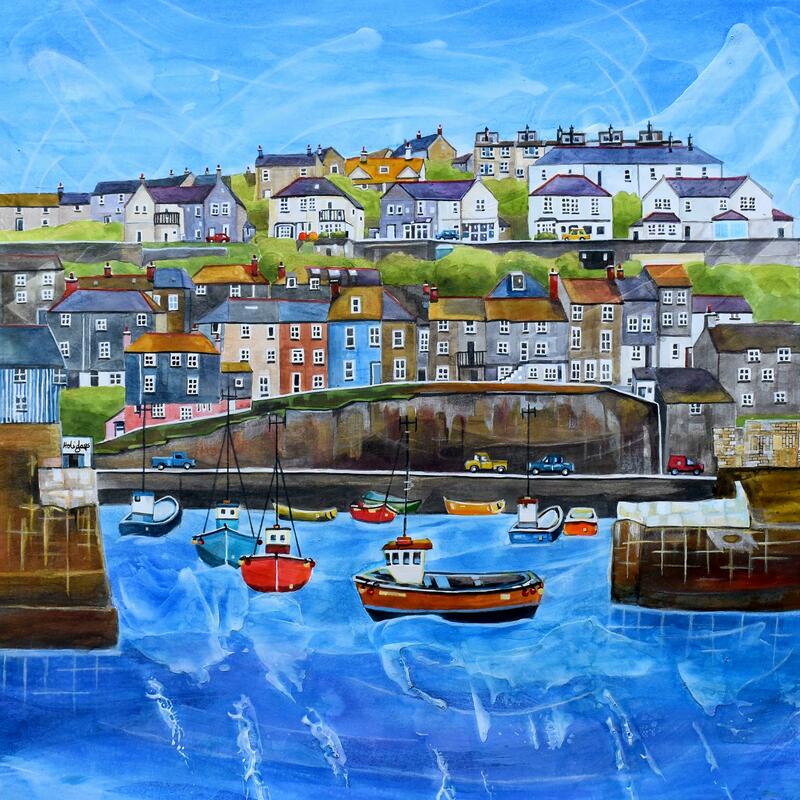 Mevagissey Harbour by Anya Simmons