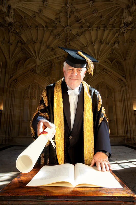 Lord Chris Patten of Barnes, Chancellor of the University of Oxford.