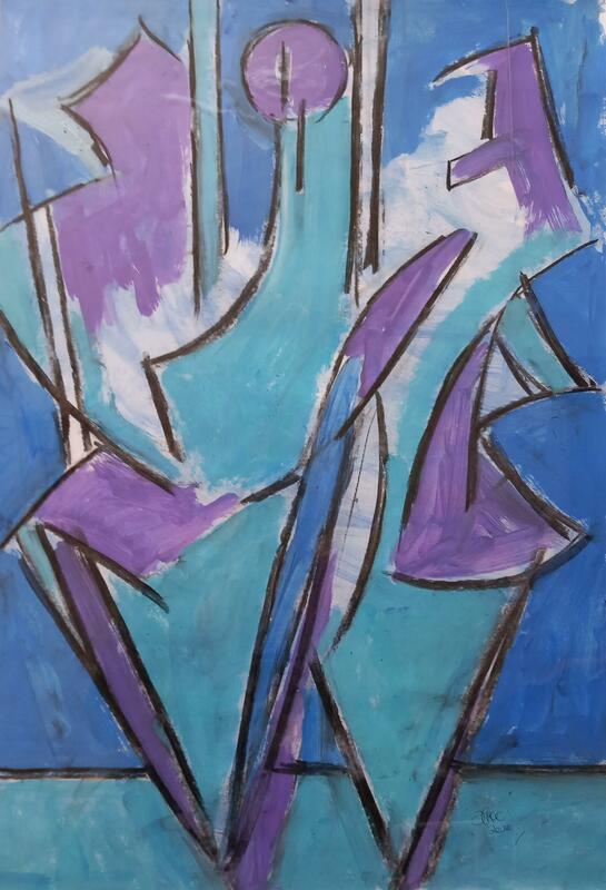 Title :   ABSTRACT 31    This is an Acrylic on Paper work.