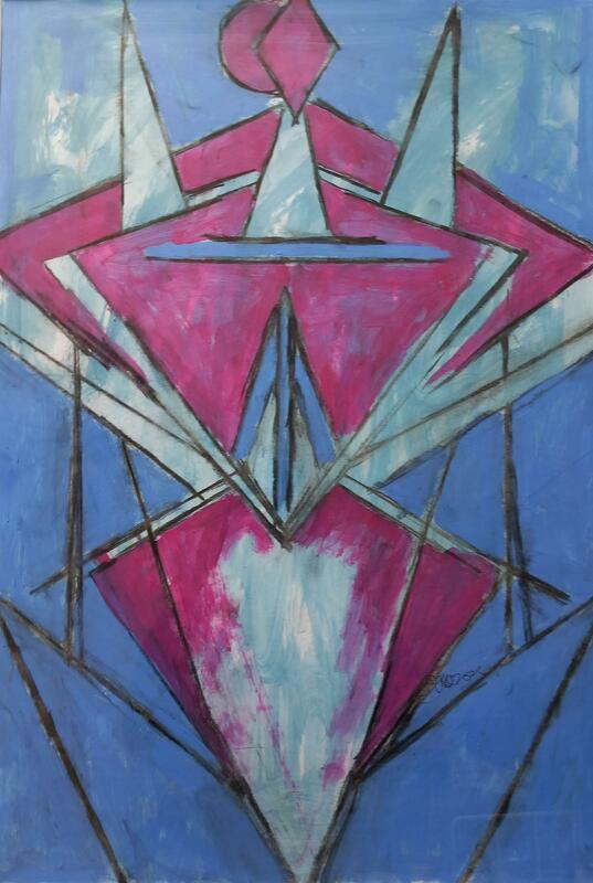 Title :    ABSTRACT 32       This is an Acrylic on Paper work.
