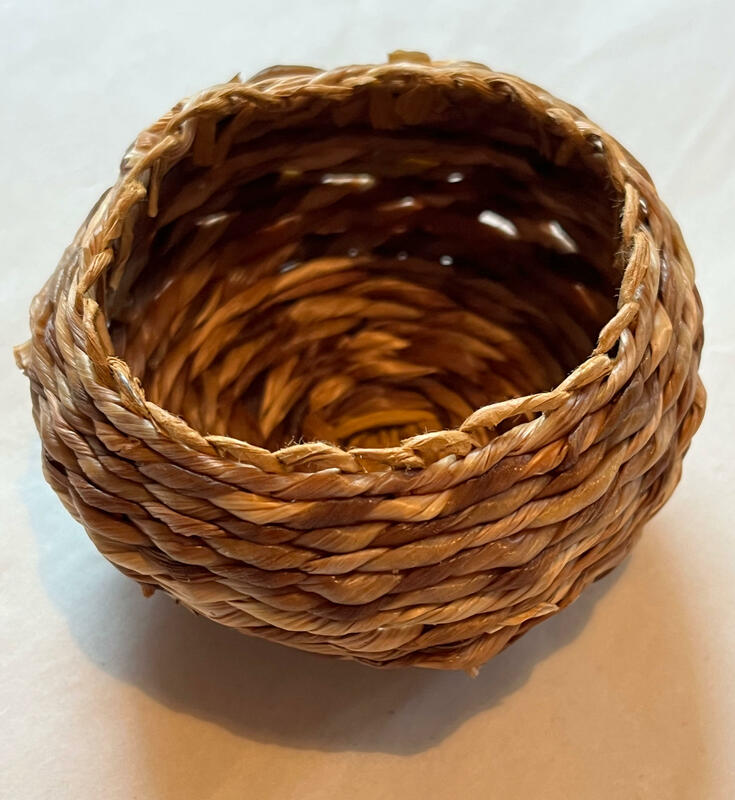 Little basket made from Dandelion stems