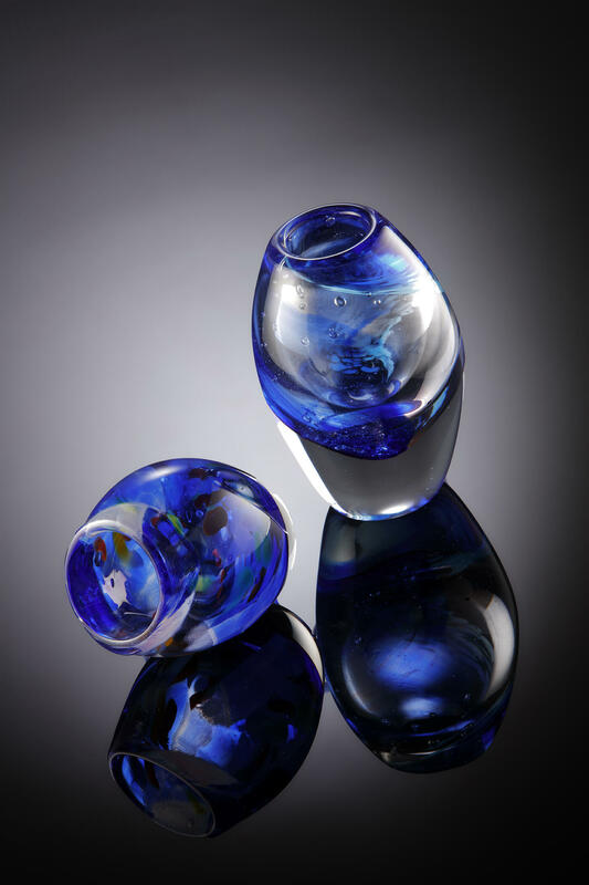Blown Glass duo by Melissa Keskinkilinc