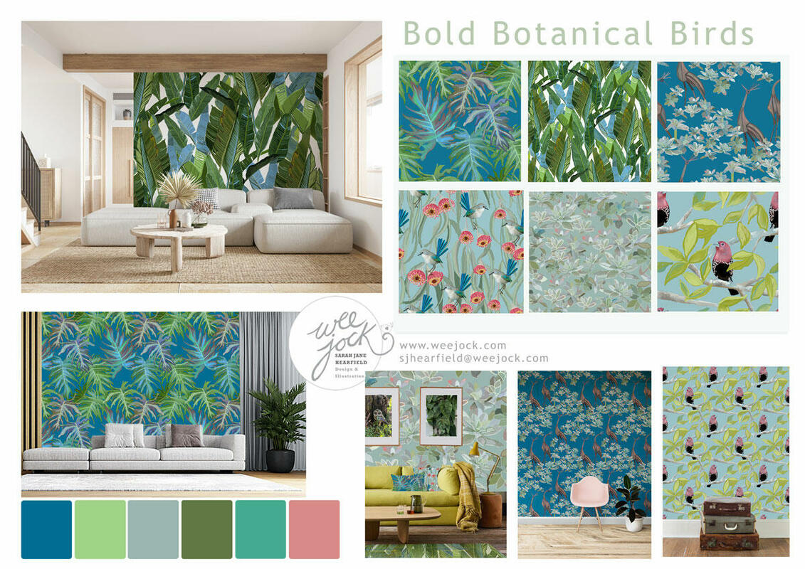 Bold Botanical designs