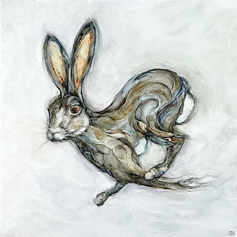 Brown Hare Running