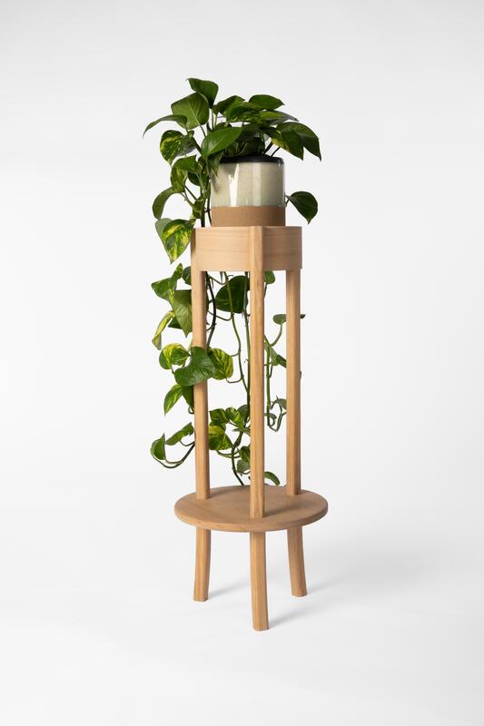 Plant stand in English ash