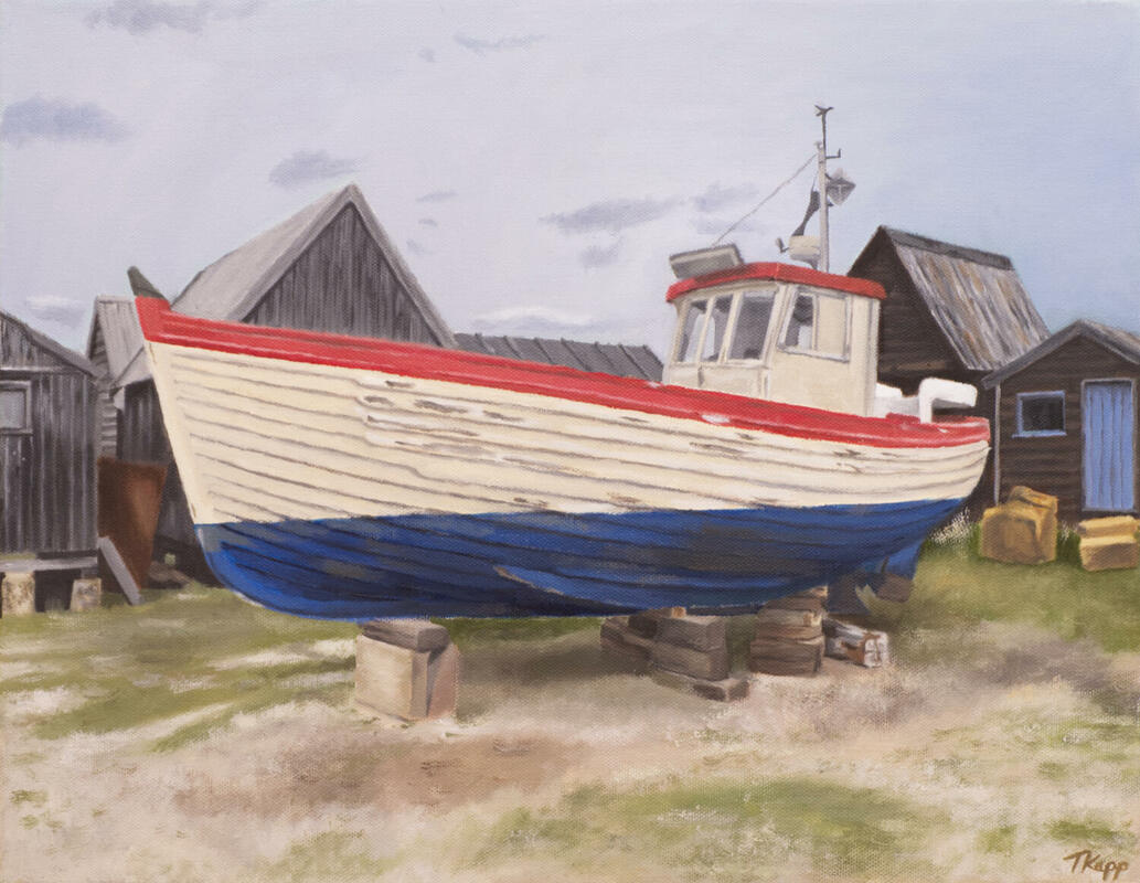 Southwold Boat. Oil on canvas, 18" x 14", £250