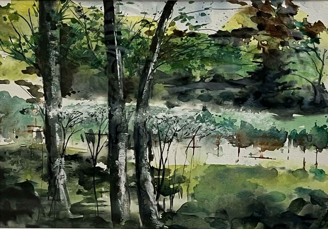 Trees: Water colour 12" x 8"