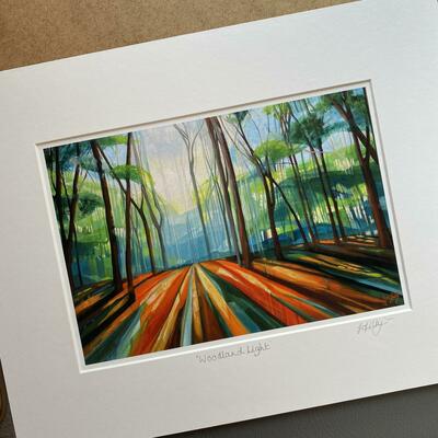 jo lillywhite woodland painting print