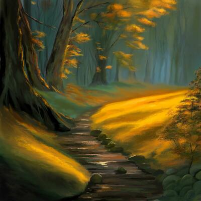 Autumn Mood, digital painting