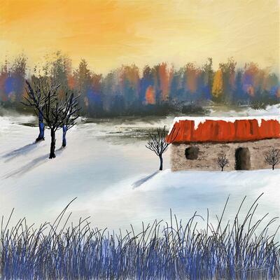 Winter Morning - digital painting