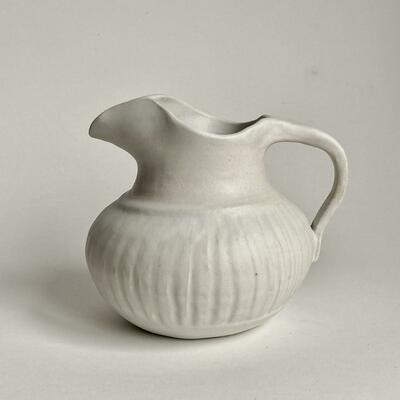 white jug 13cm tall;13cm diameter  £70