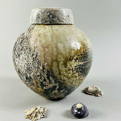 Jar from under the Sea - Fired in an Anagama