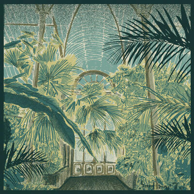 Screen Print based on the Palm House at Kew Gardens