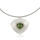 Silver, 18ct gold & tourmaline necklace.