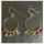 Multi Tourmaline gold vermeil hoop earrings 
