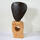 Head and torso - 50.5cm  stoneware scotch pine base