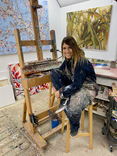 Silvi Schaumloeffel in her studio