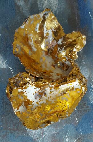 Mussel Shell, Gold Leaf 