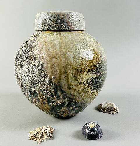 Jar from under the Sea - Fired in an Anagama
