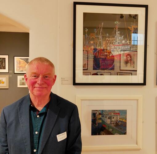 Dave Watts at the Mall Galleries, London