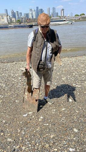 Searching for inspiration along the Thames foreshore 
