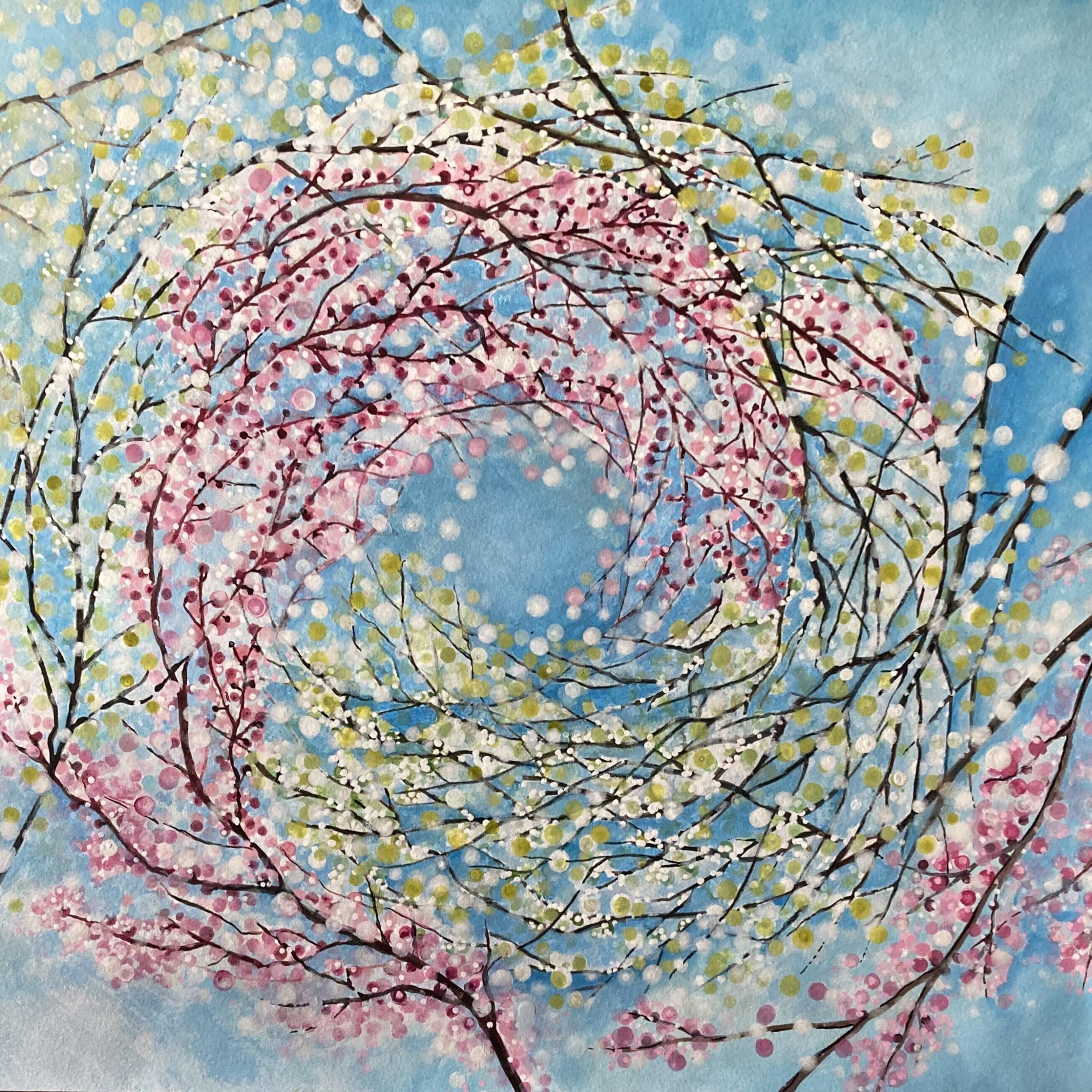 Emma Hunt: 'Lavender Fields', Mixed Media