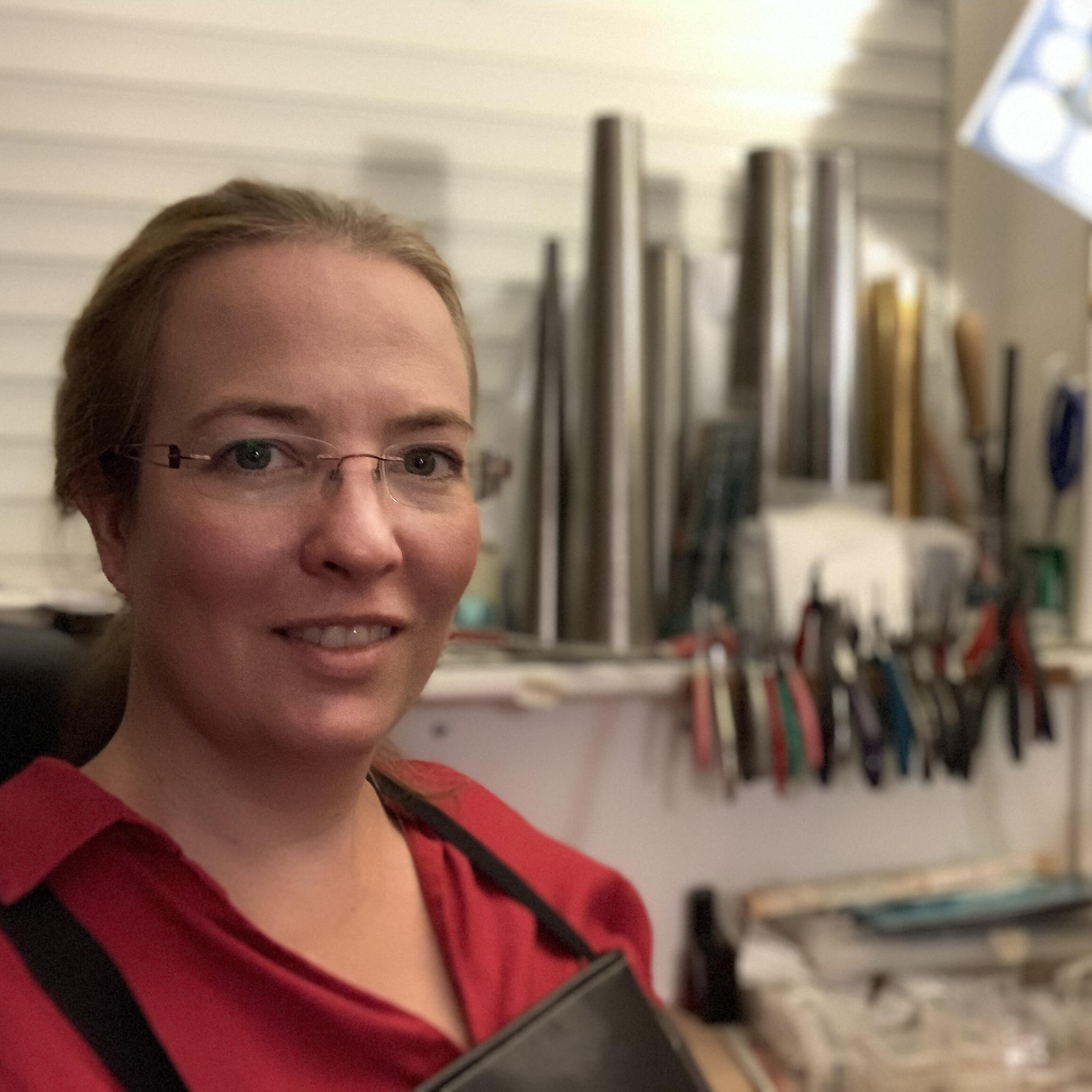 Machi de Waard at work