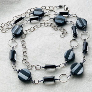 Sara Withers OCG: Black Stripey Polymer Chain