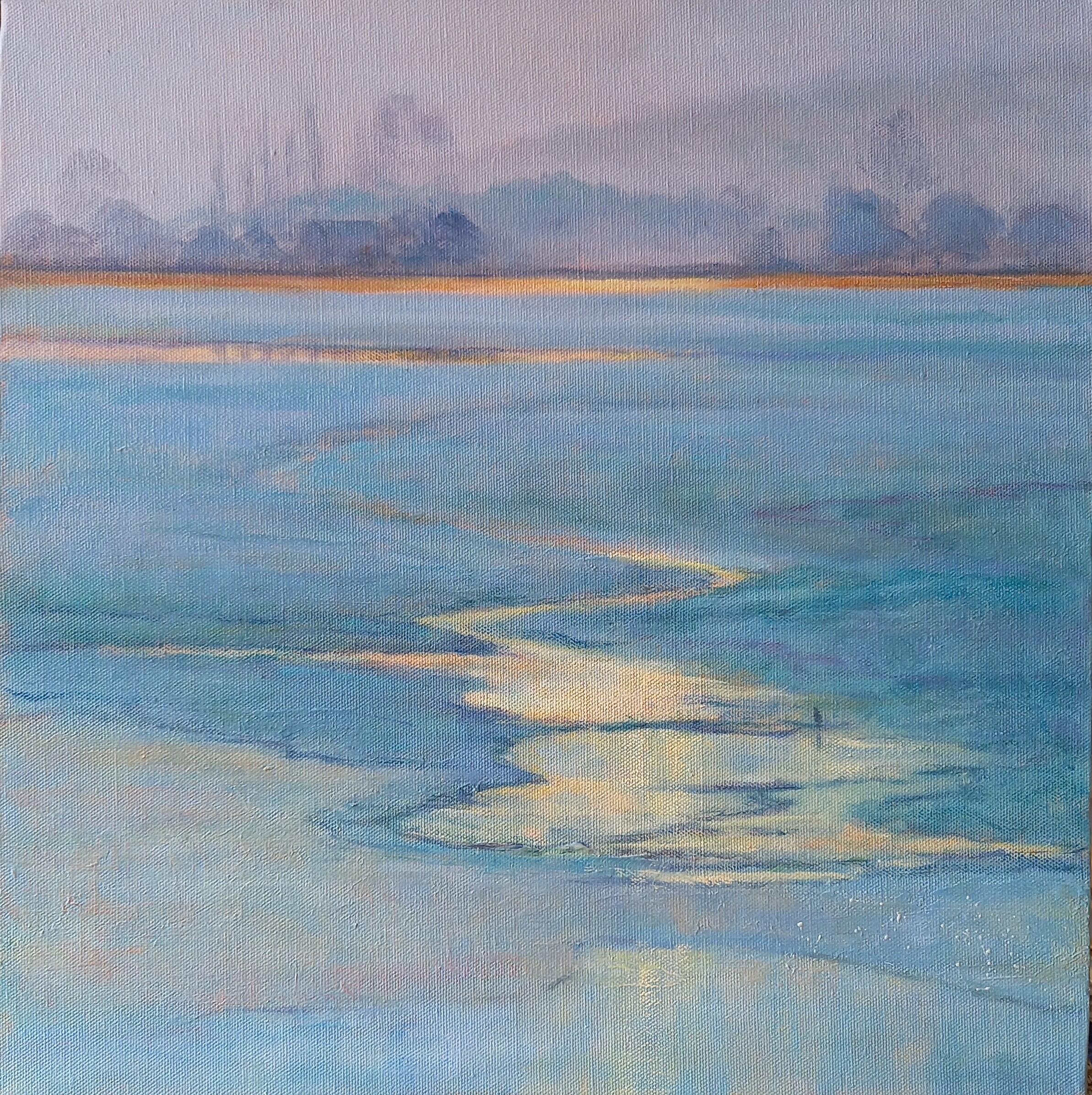 Valerie Petts OAS: Light and Ice, Port Meadow - oil