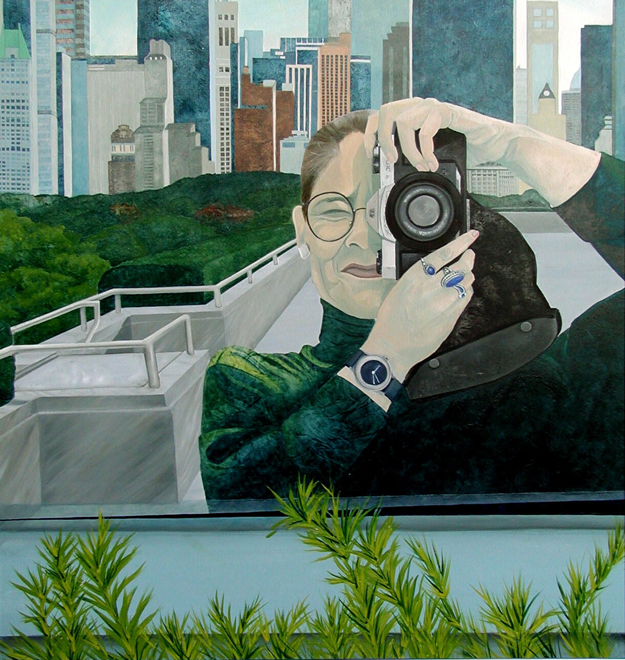 Wendy Skinner Smith  OAS: On the Met Roof 640 x 610 NFS  (prints available)