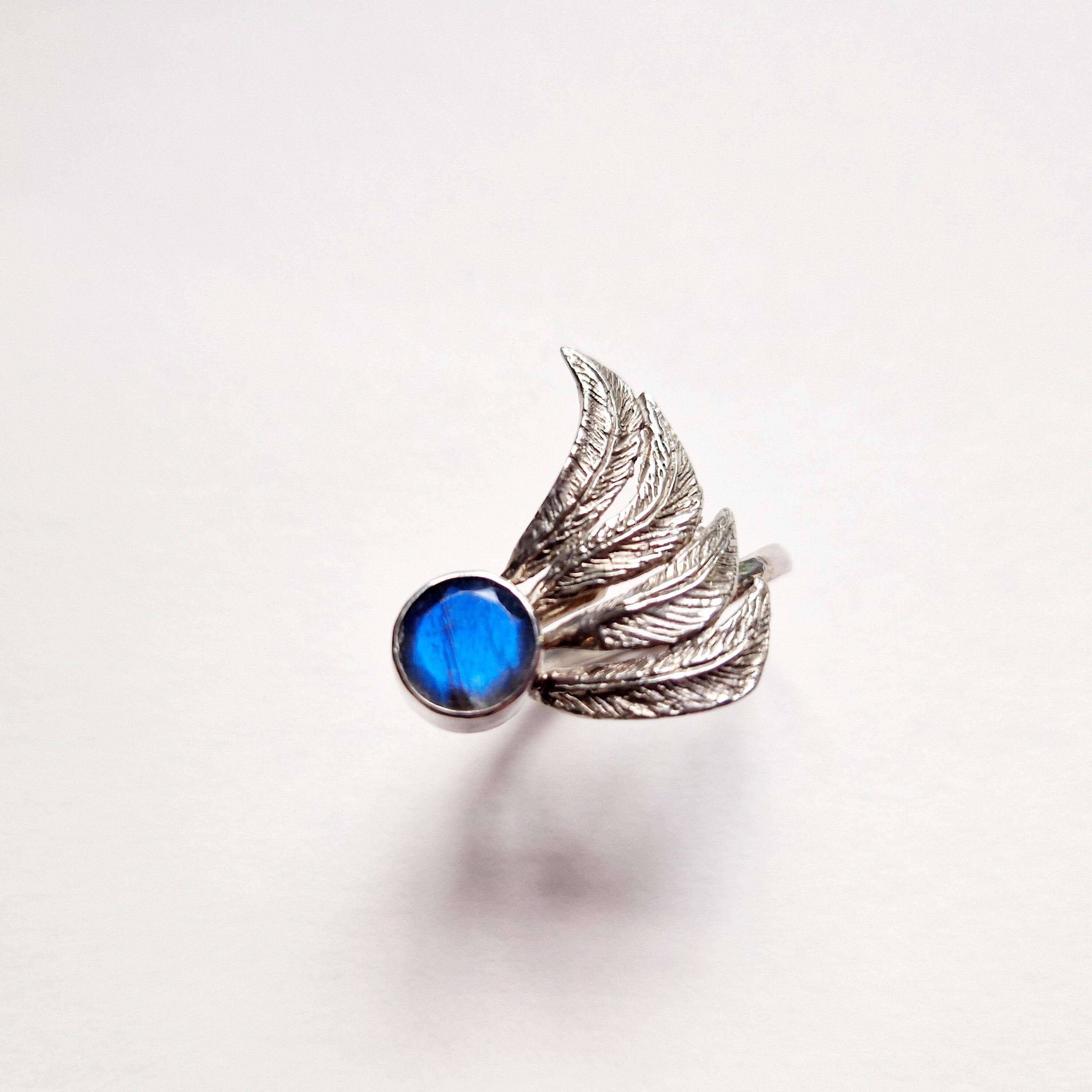 Chloe Romanos WOA: 'Free as a Bird' Ring, sterling silver with labradorite, Chloe Romanos