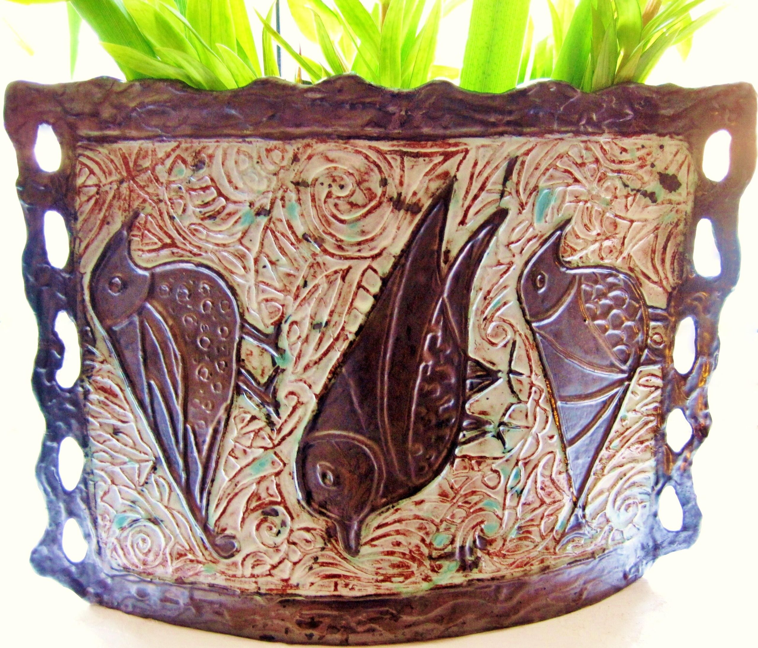 Hannelore Meinhold-Morgan OCG: Coppered Bird Vase HMM