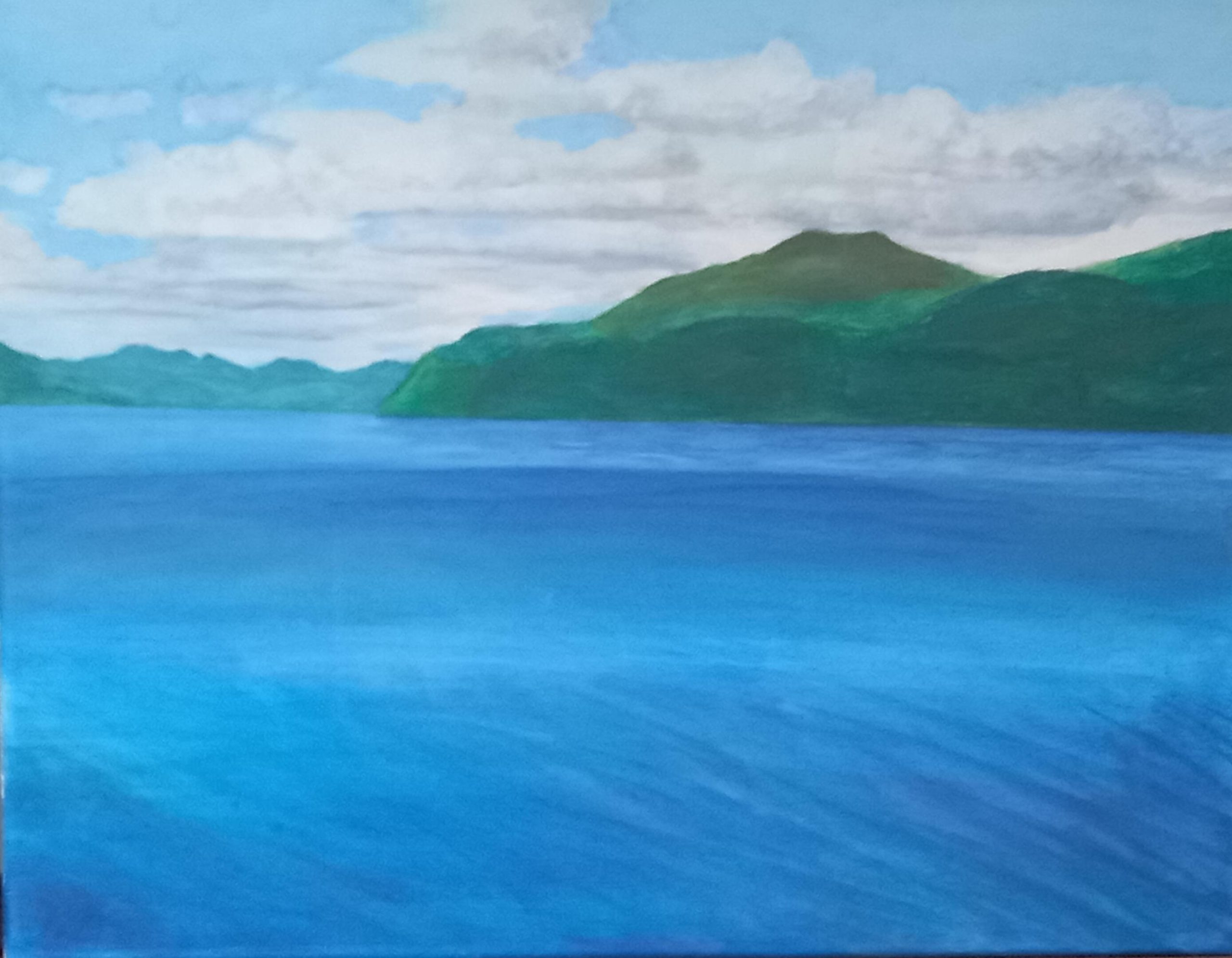 Rob Shorts: Mull view 16x20 Acrylic £140