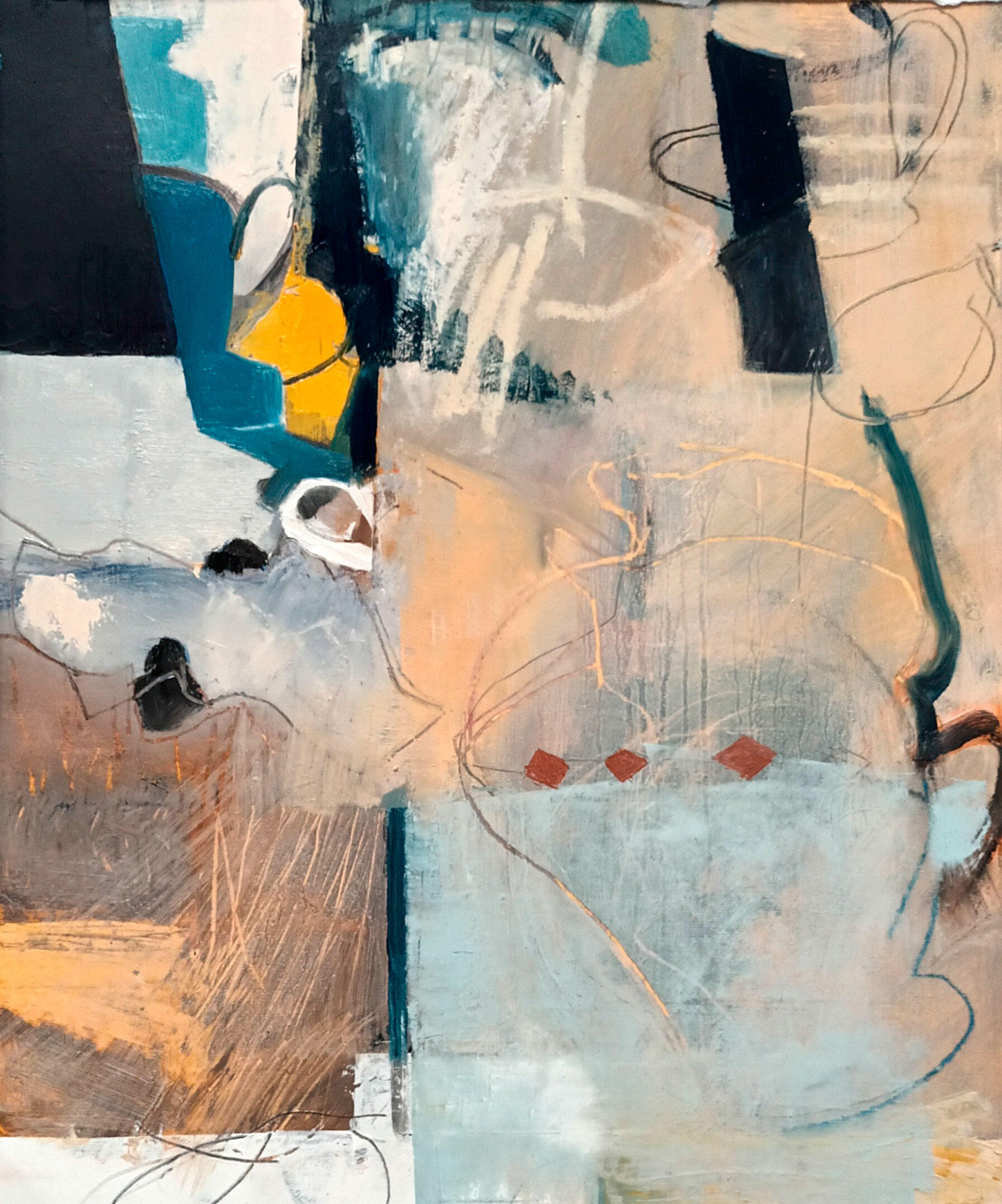 Jane Strother OAS: Jug Cascade oil on paper