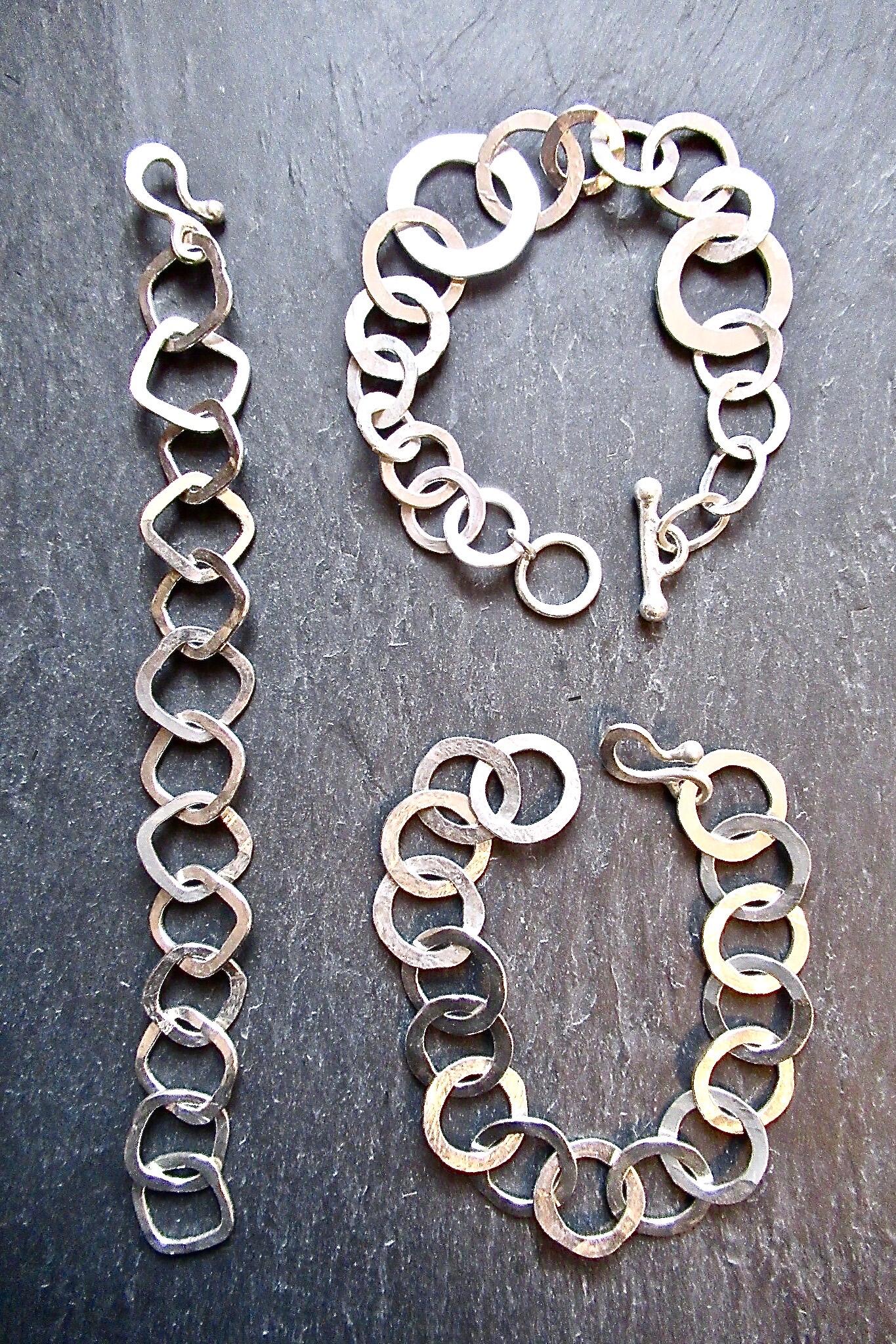 Tony Thomson: Tony Thomson Bracelets: silver link bracelets