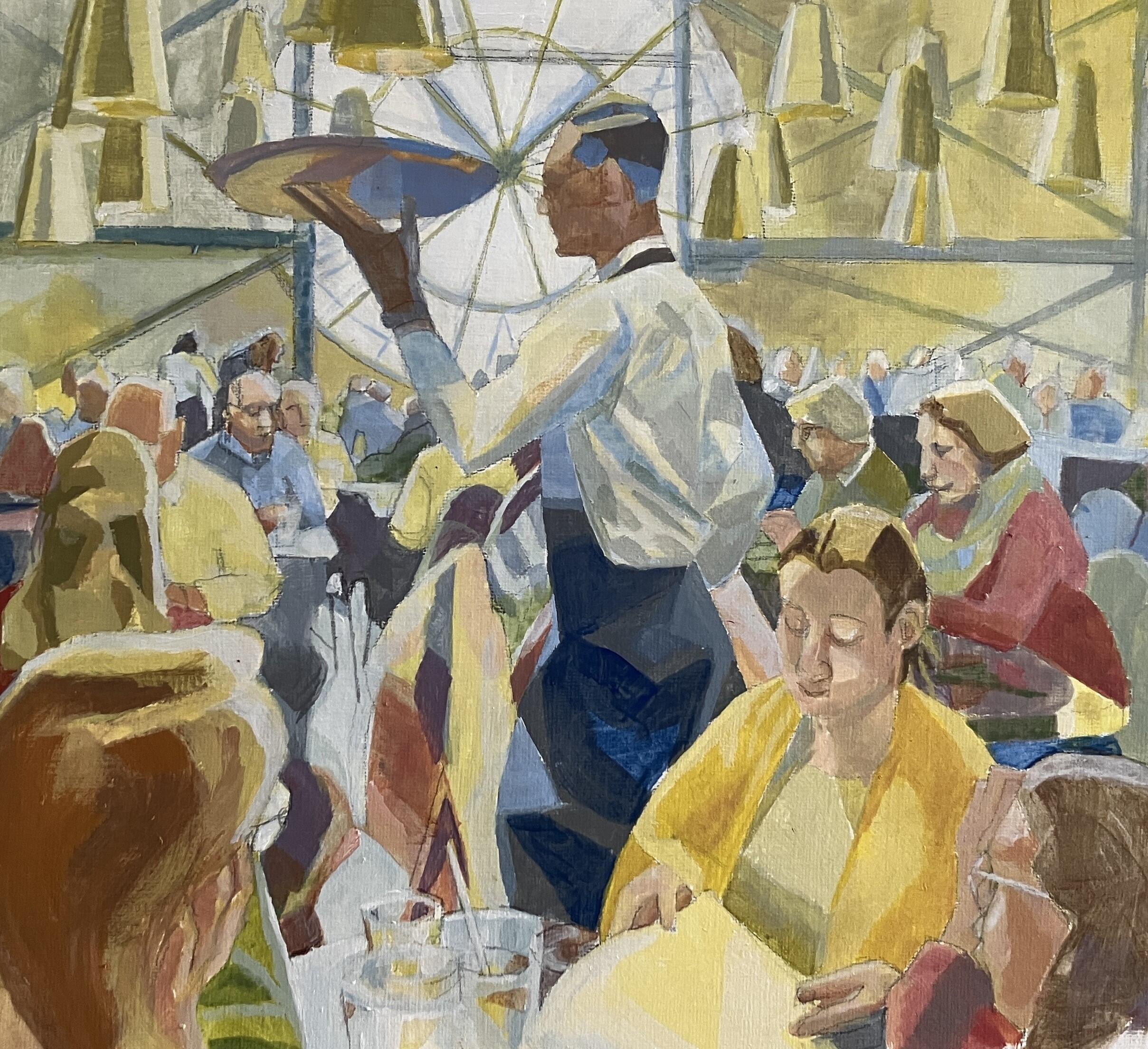 Deborah Williams OAS: Cafe, Musee d'Orsy, Paris (acrylic)
