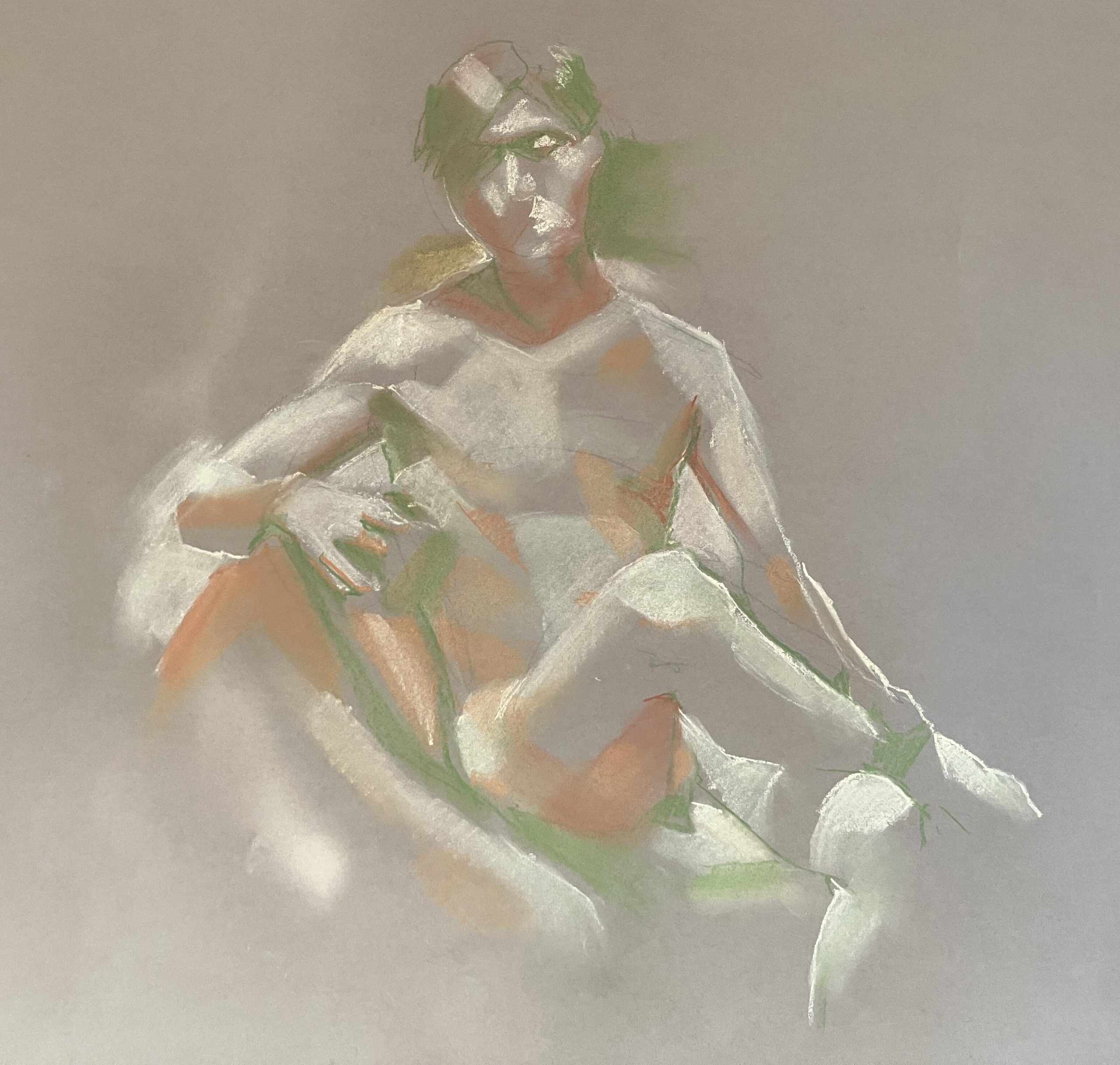 Deborah Williams OAS: Study in Ochre (pastel)
