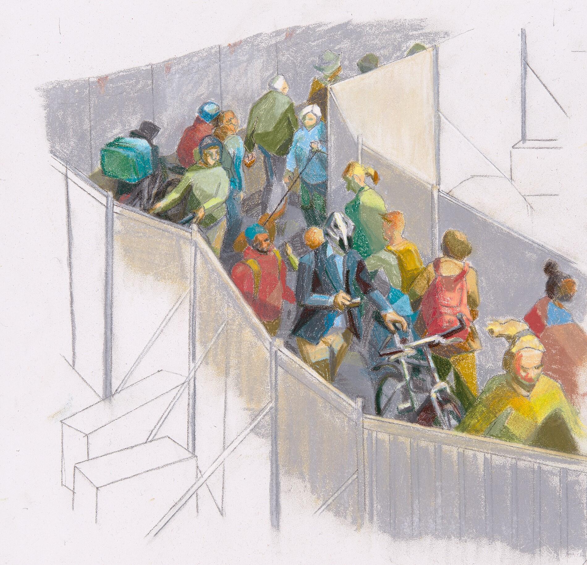 Deborah Williams OAS: Tunnel of Doom (pastel)