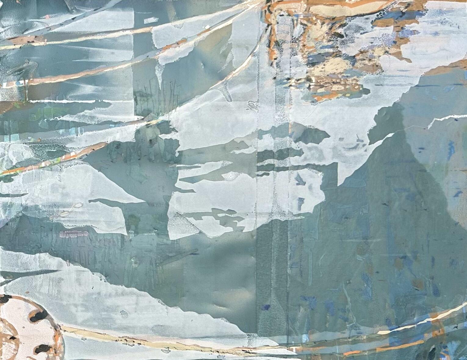 Julia Simmons: 18:47 screenprint on acetate, on board £ 230 46 x 63 cm, framed