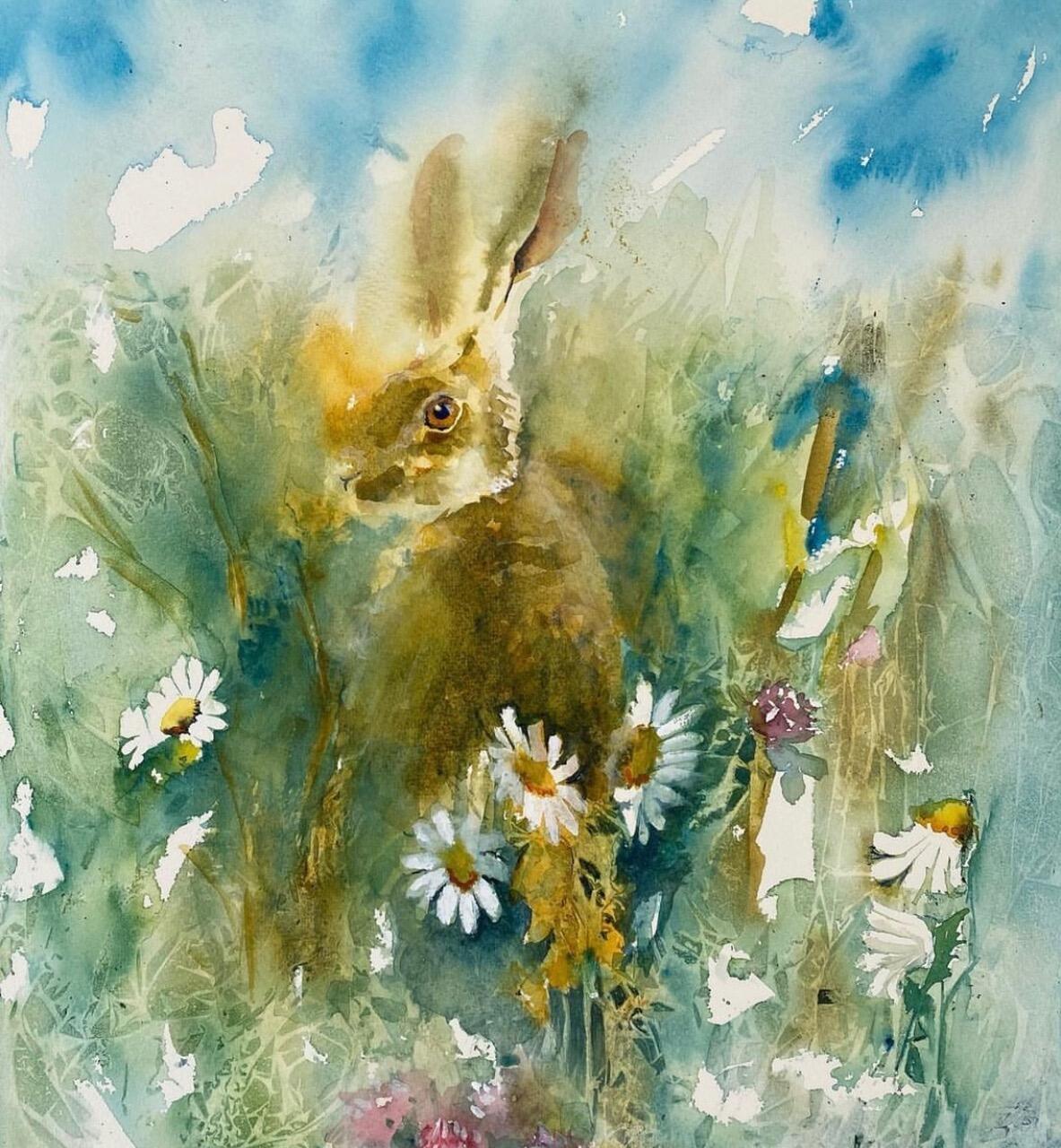 Maureen Sparling: Hare in the Grass
