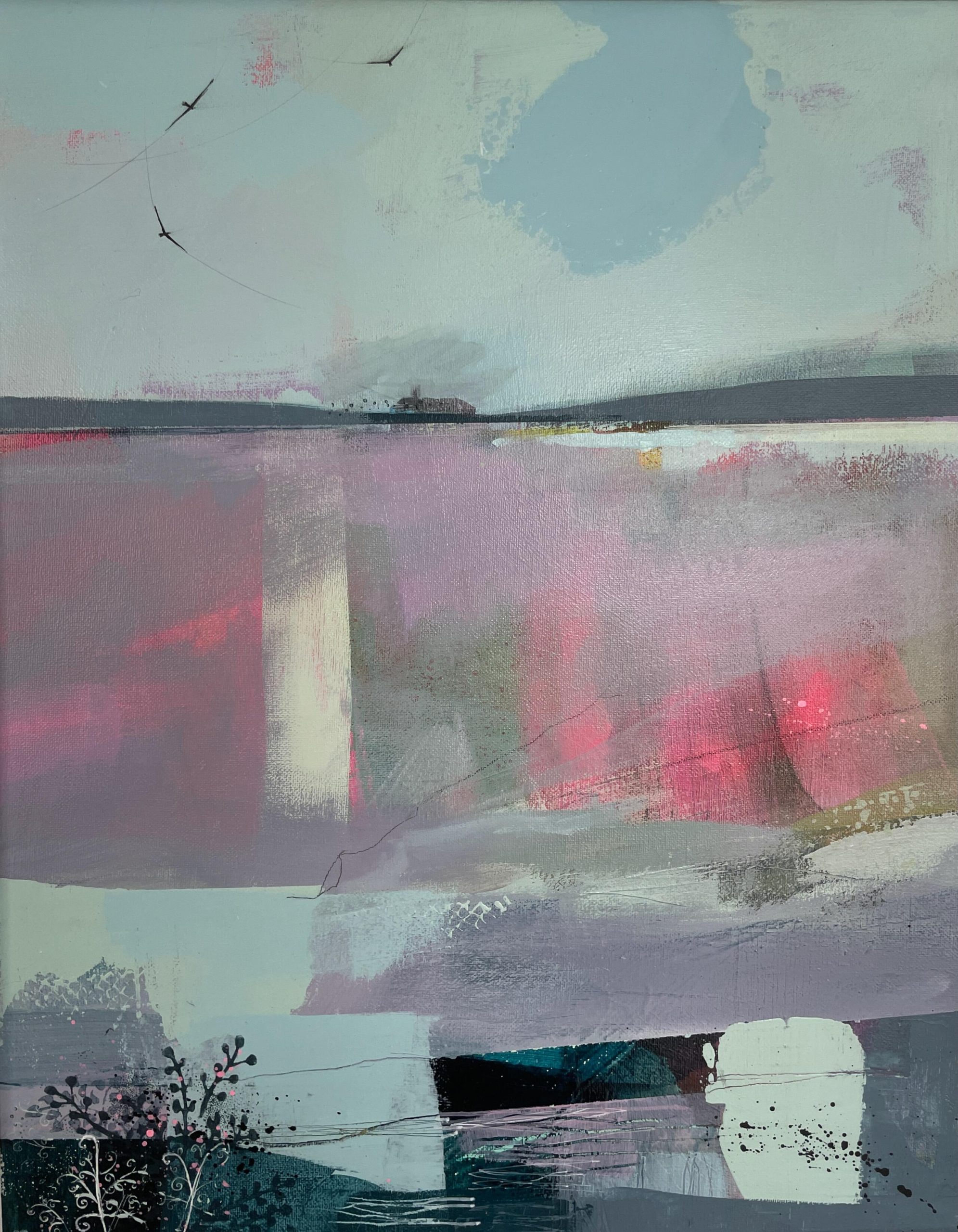 Nicola Durrant OAS: Mixed media painting